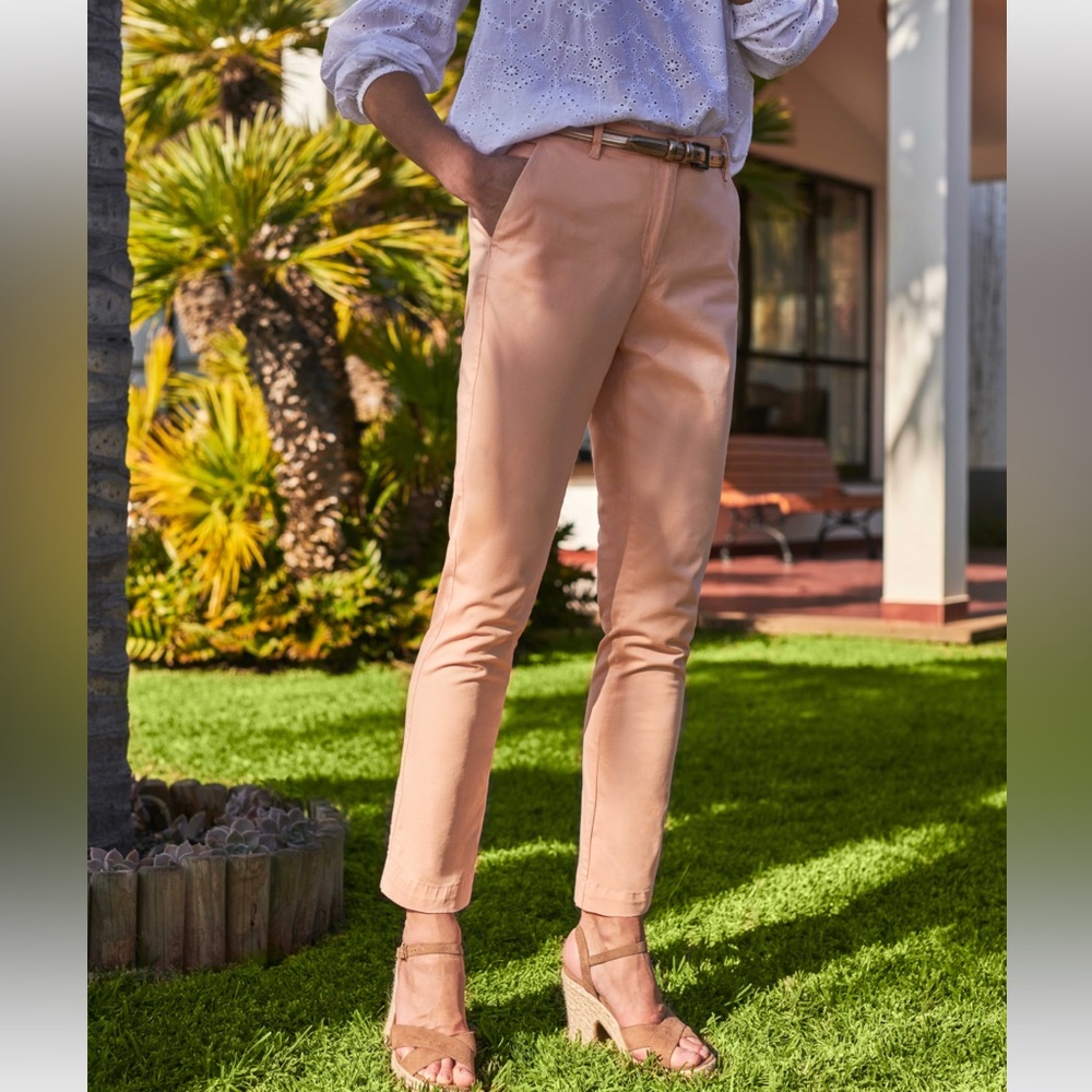 Washed Cotton Chino Pure Collection - Peach - US 04S/ UK 10S - NWT